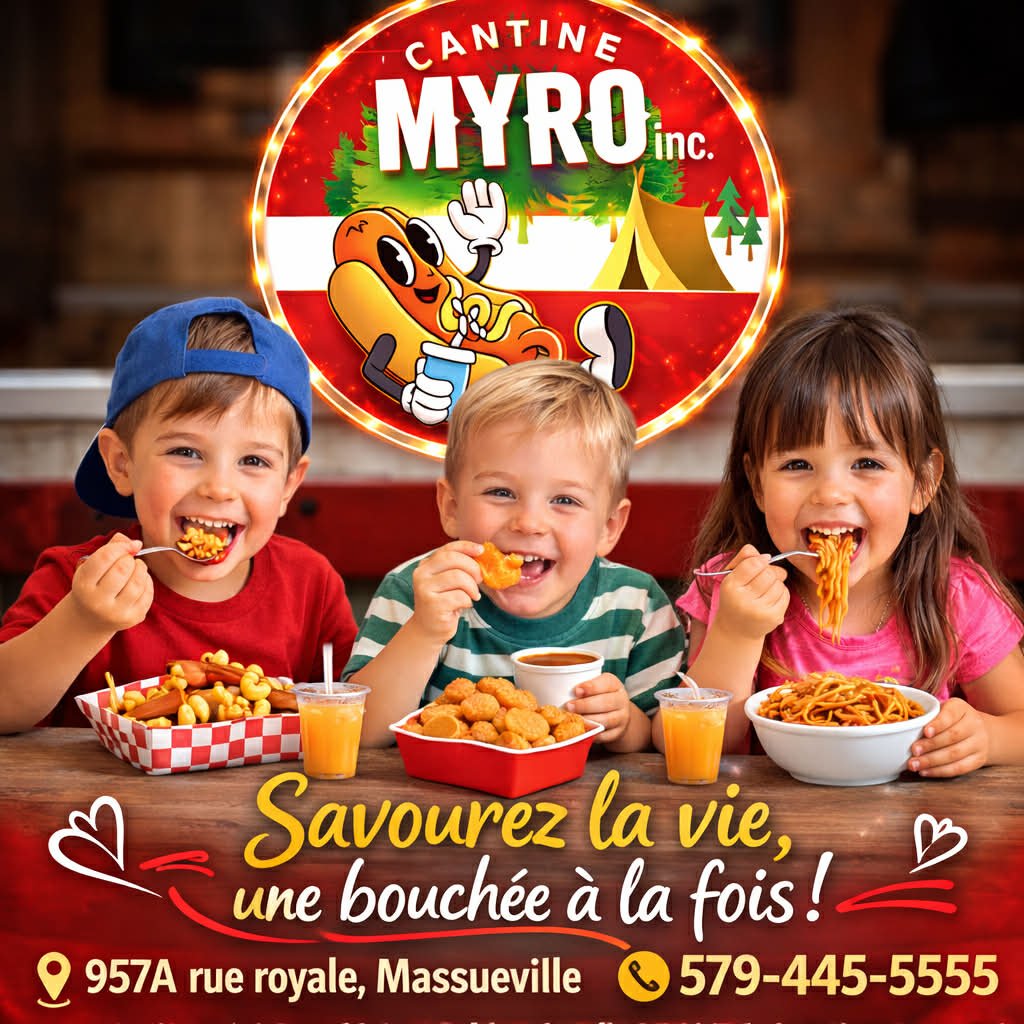 Enfants qui savourent leur repas à Cantine Myro avec le sourire